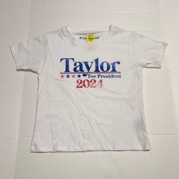 Taylor Other - Taylor Kids White Tee with Red and Blue Graphic